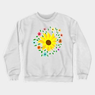 Flowers in a Garden Crewneck Sweatshirt